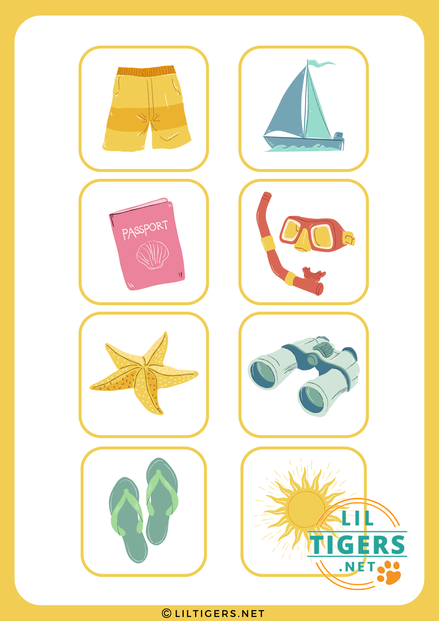 free summer bingo cards