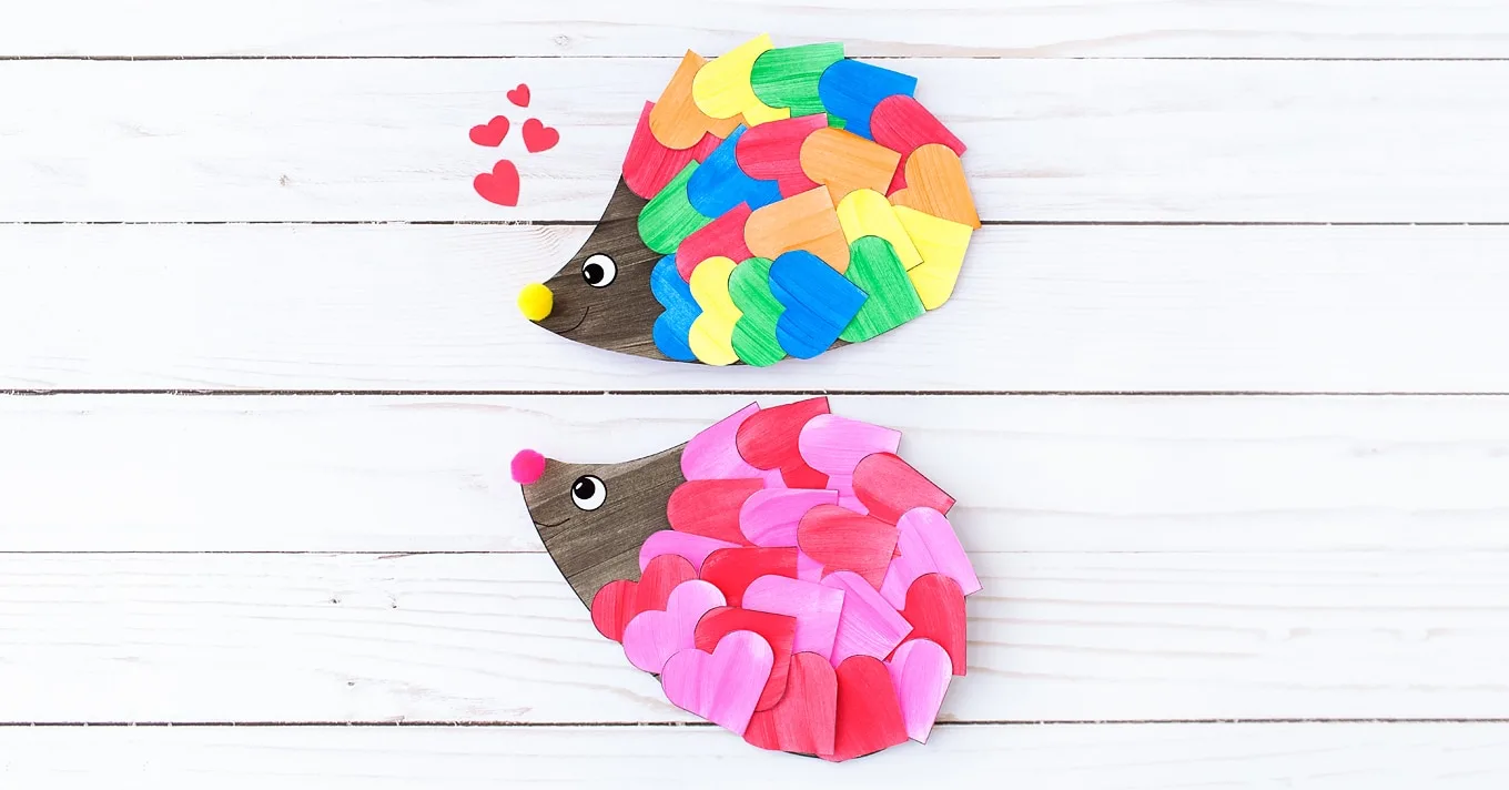 heart hedgehog craft