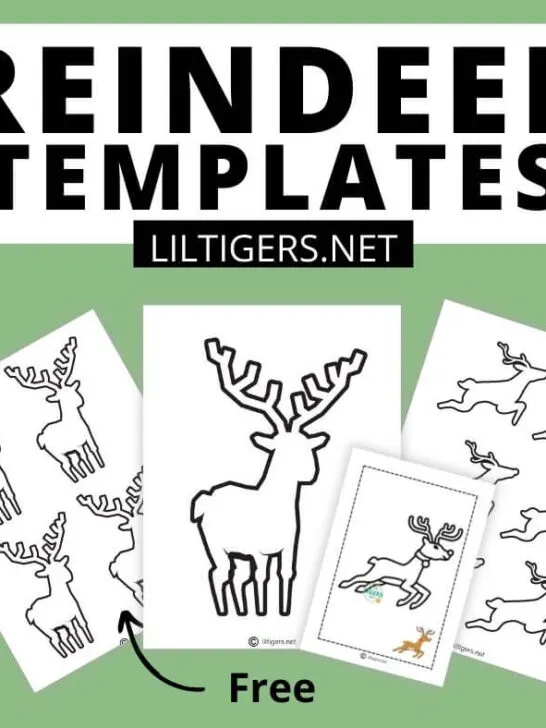 free reindeer templates printables