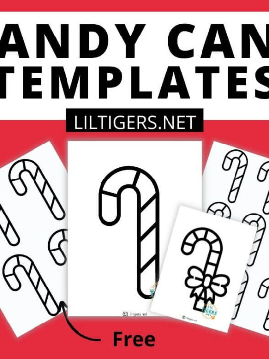 free printable candy cane templates