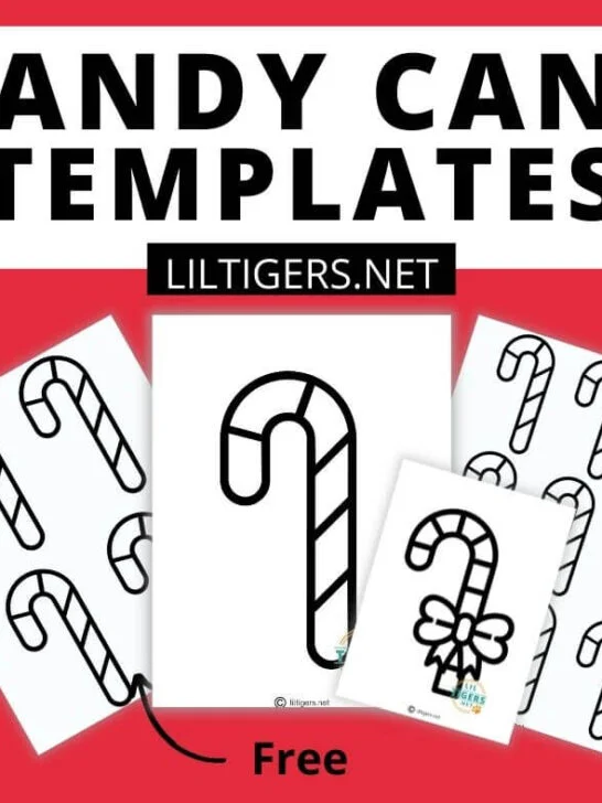 free printable candy cane templates