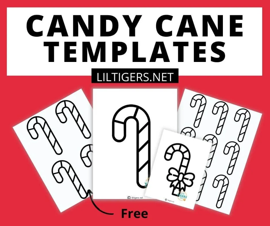 free printable candy cane templates