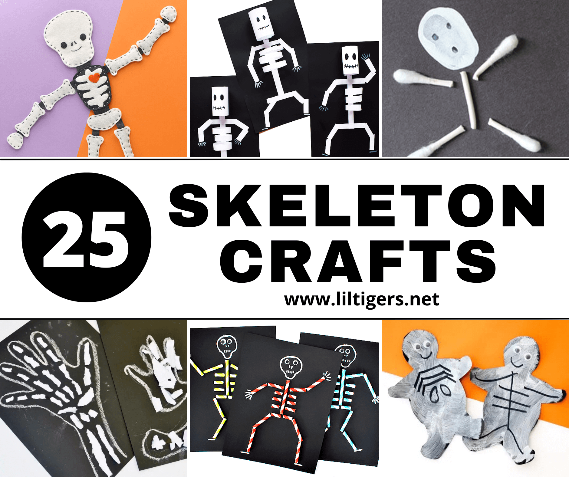 25 fun skeleton crafts for preschoolers