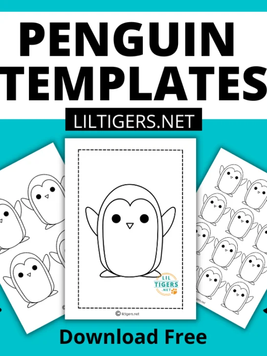 free printable penguin templates