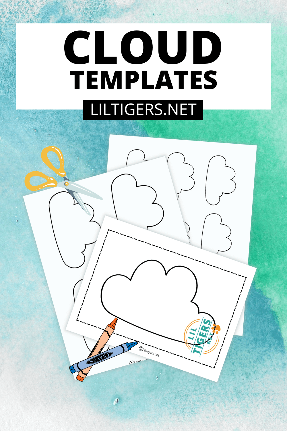 free printable cloud templates