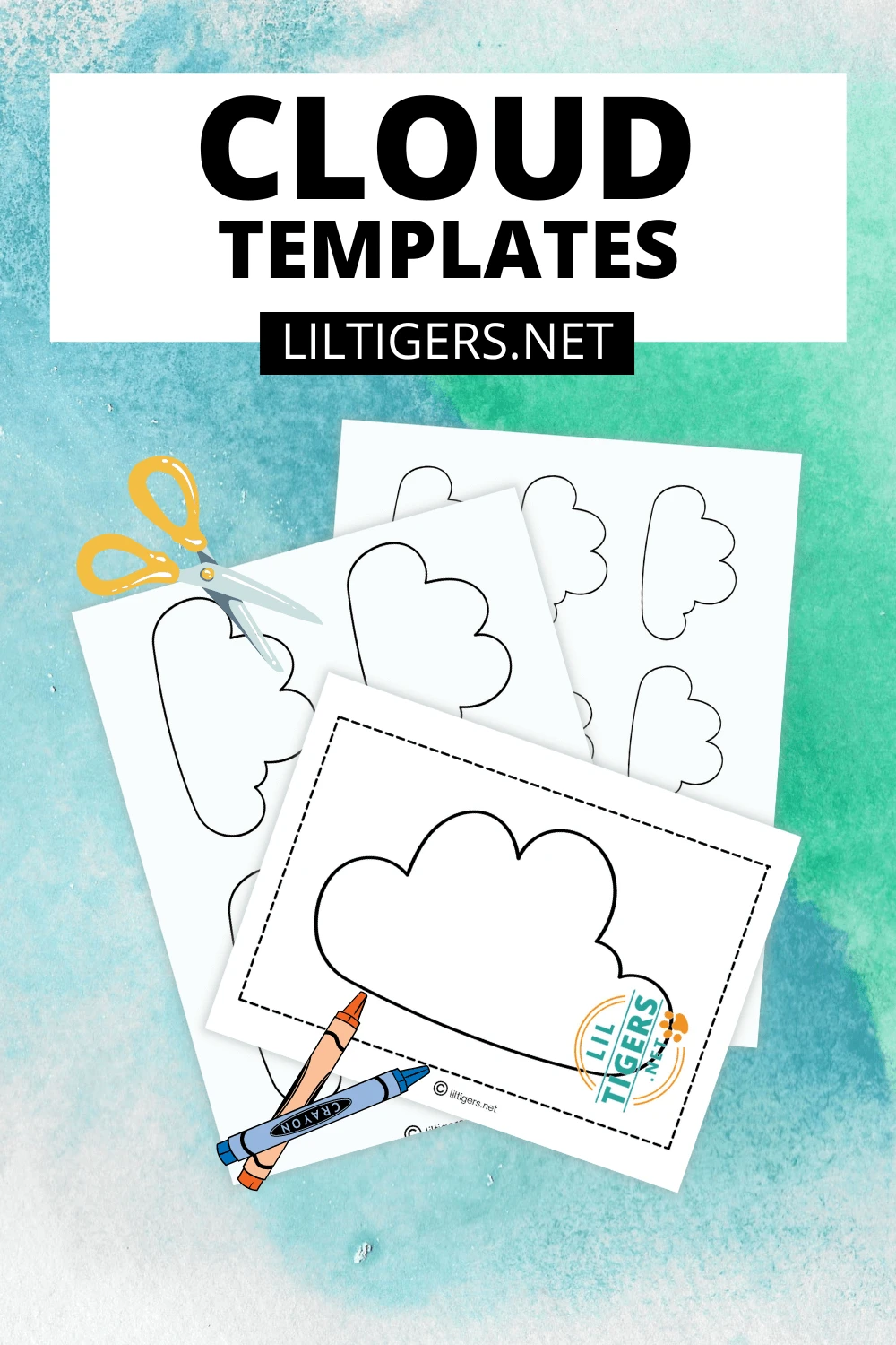 free printable cloud templates