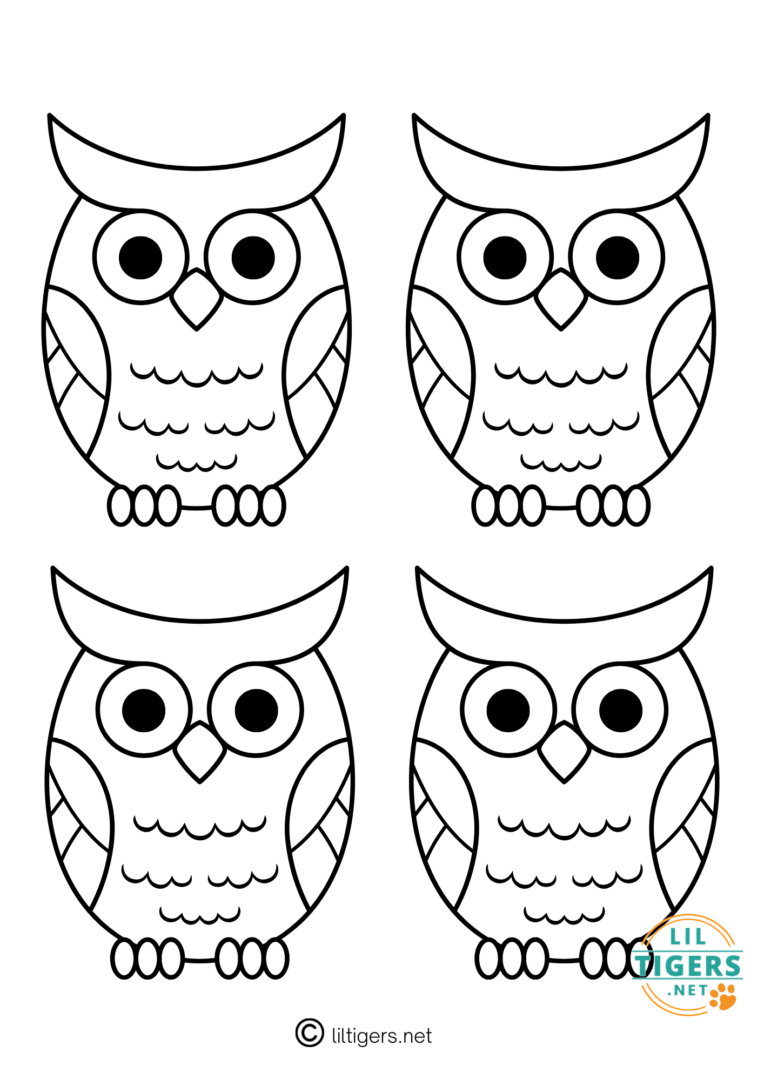 Free Printable Owl Templates - Lil Tigers Lil Tigers
