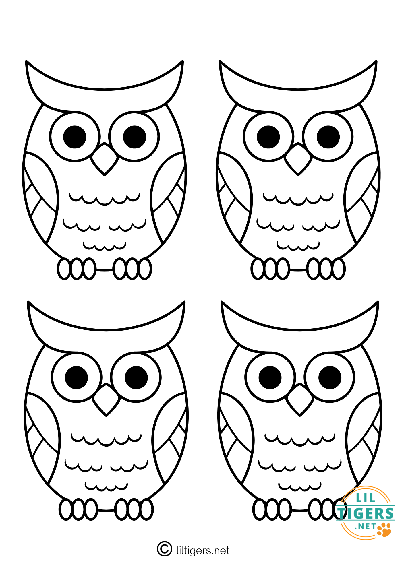 Owl Outline Template owl-outline-template