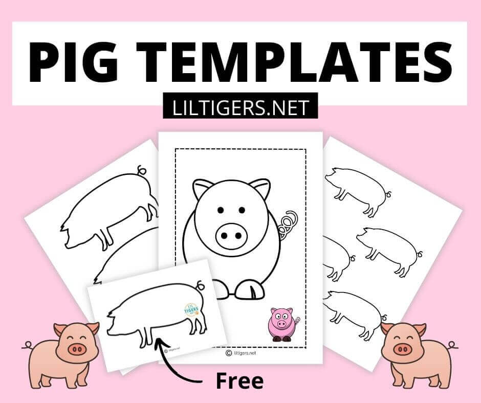 free printable pig templates