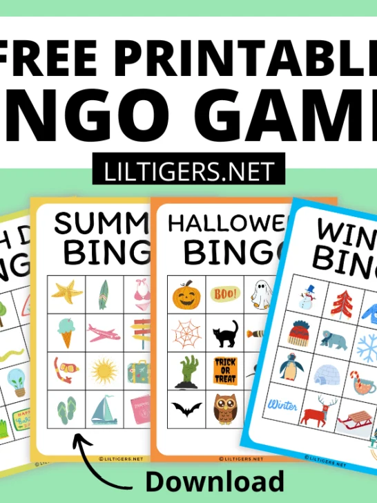 free printable bingo game cards