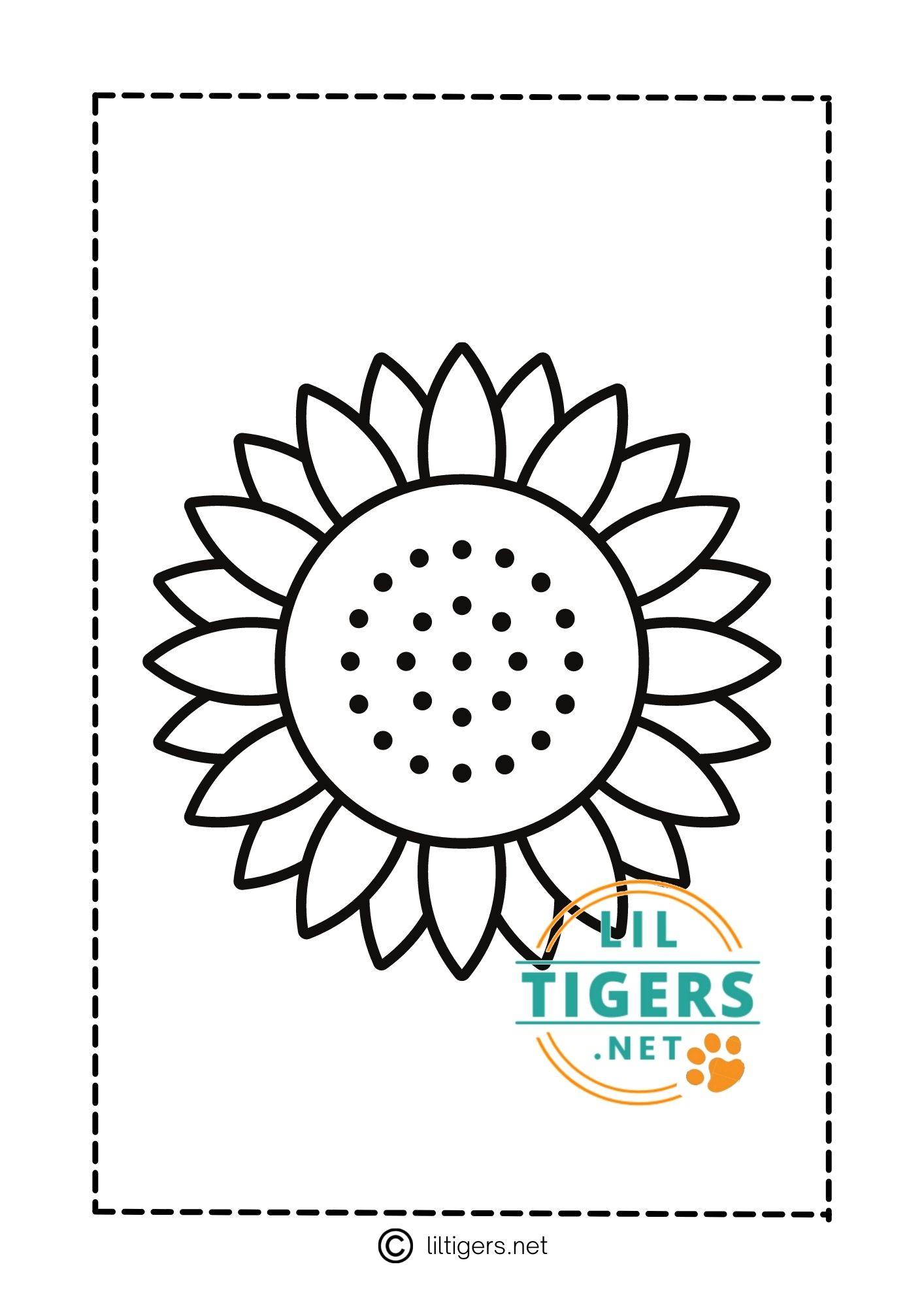 free sunflower printables