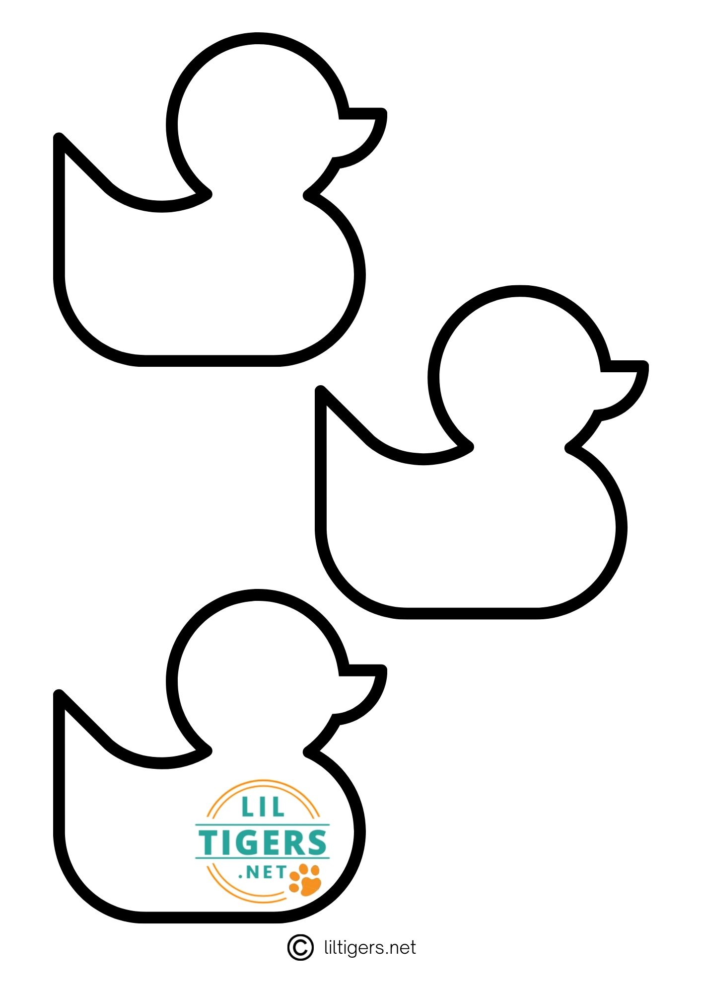 free printable duck outlines