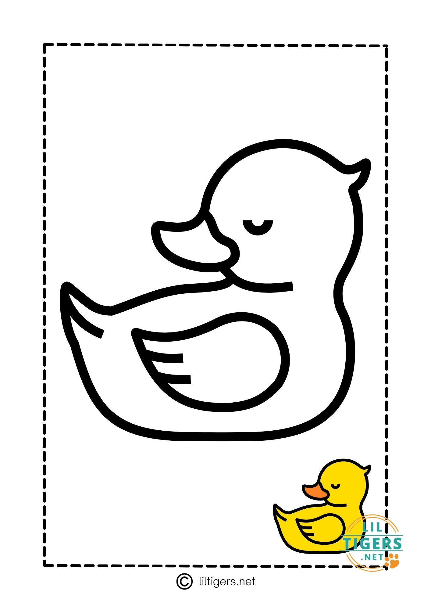 Free duck coloring sheets printables