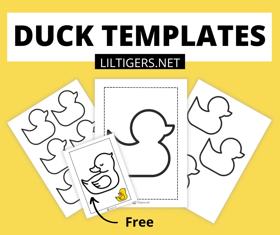 Printable Rubber Duck Paper Craft