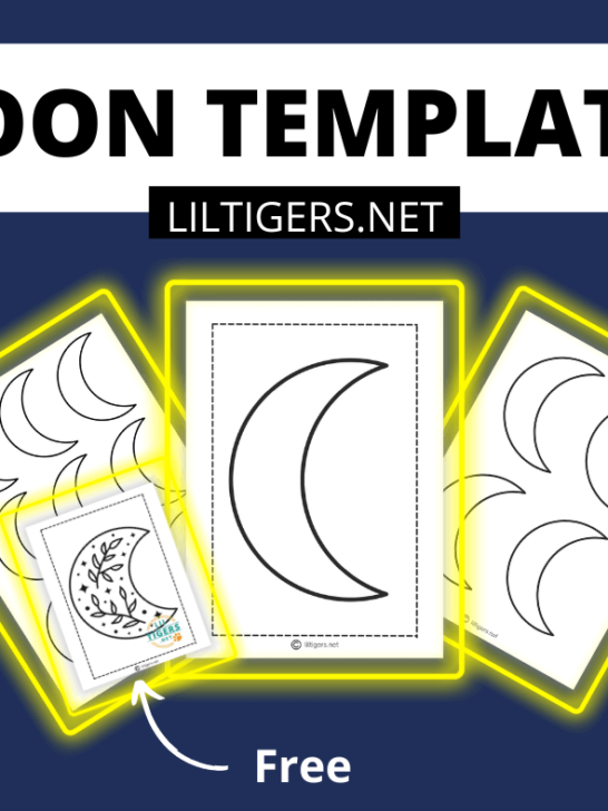 free printable moon templates
