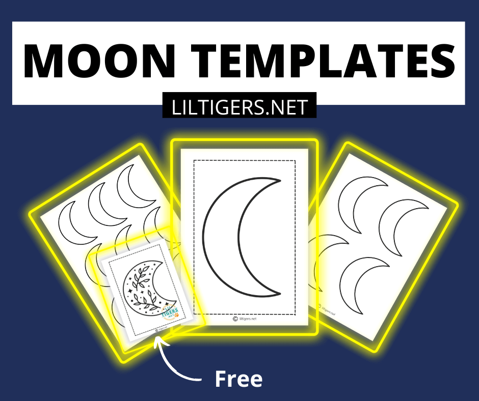 free printable moon templates