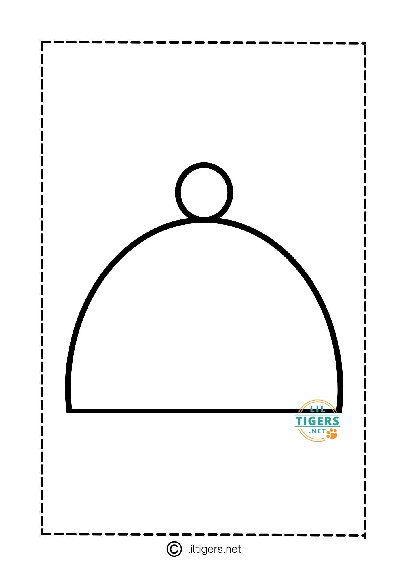 free printable winter hat template