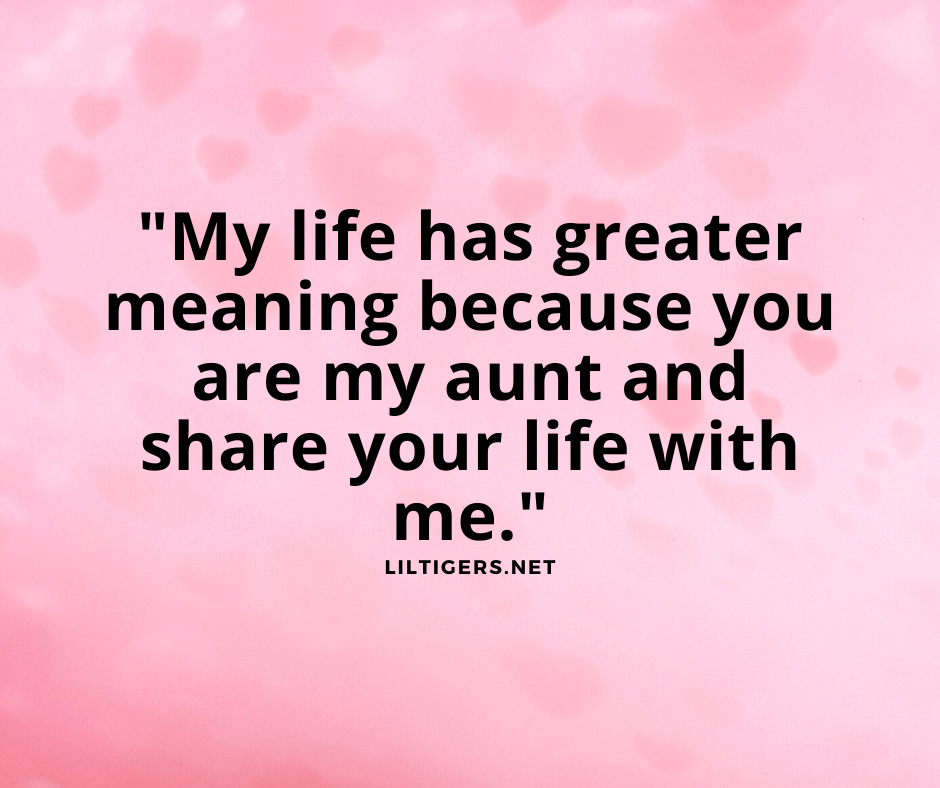 Special Words for Aunts