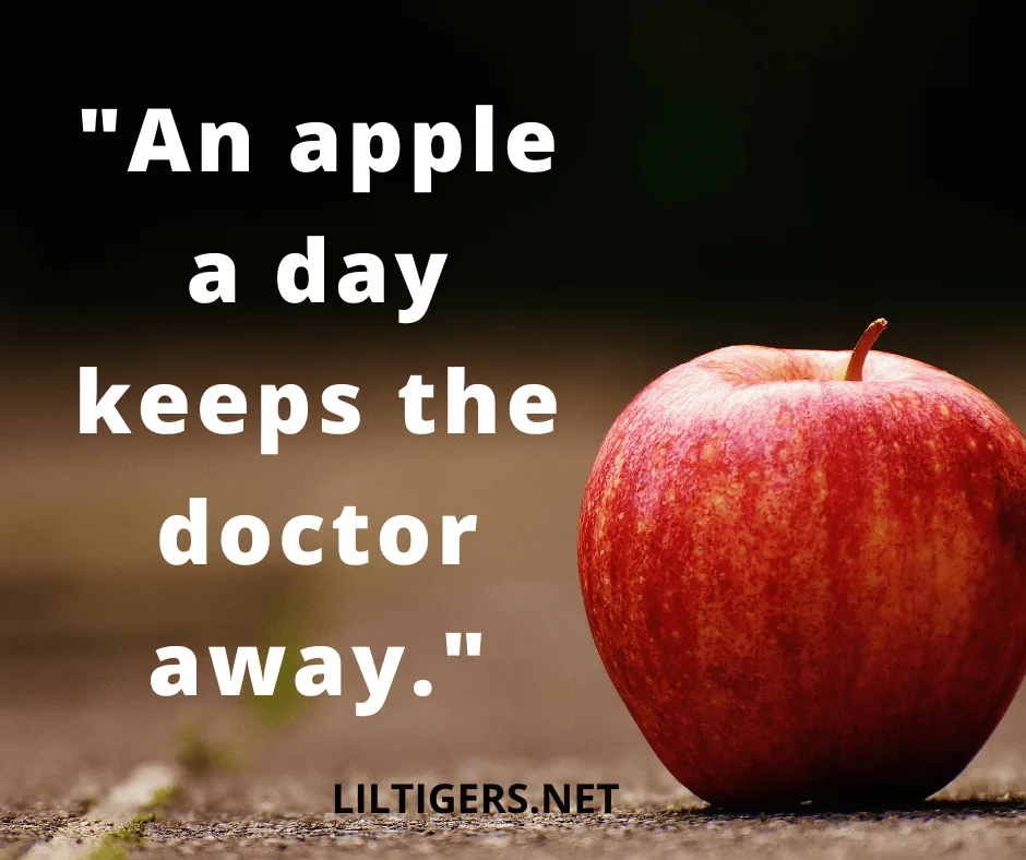 apple sayings for kids