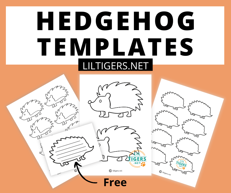 free printable hedgehog templates
