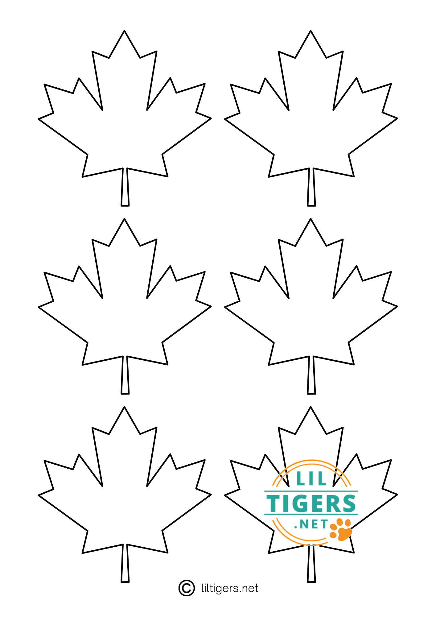 Free Printable Maple Leaf Templates Lil Tigers free-printable-maple-leaf-templates-lil-tigers