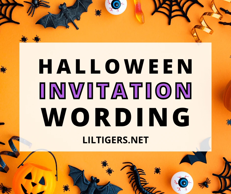 Halloween invitation wording