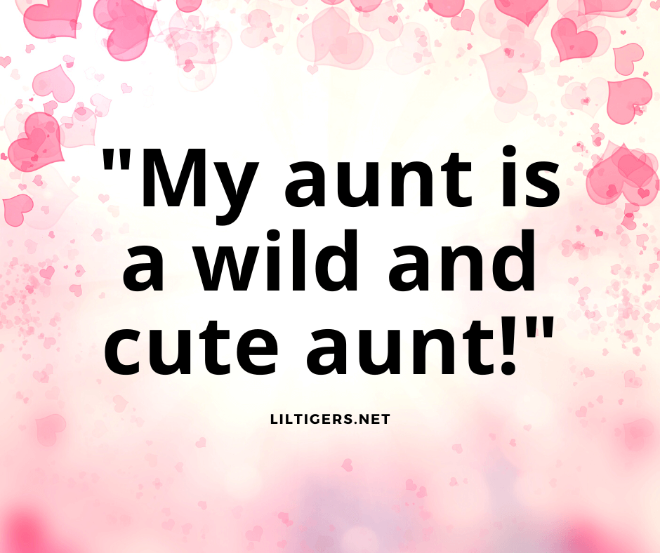 Cool Aunt phrases