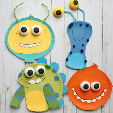 Mini Monster Project 40 Easy Monster Crafts for Kids - Lil Tigers