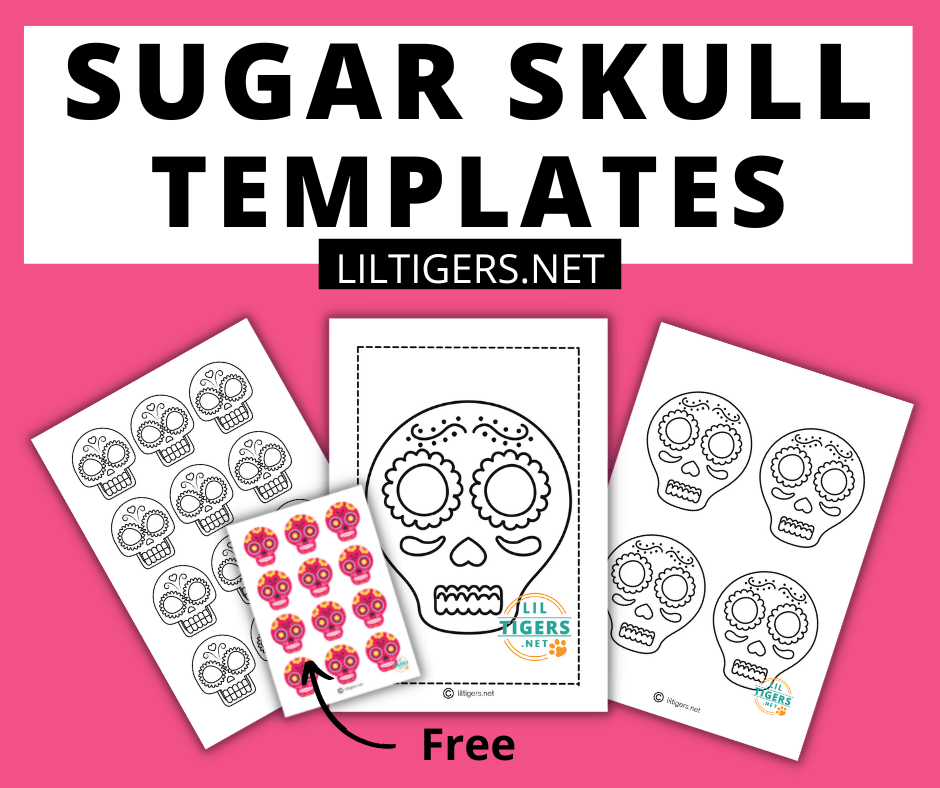 free printable sugar skull templates