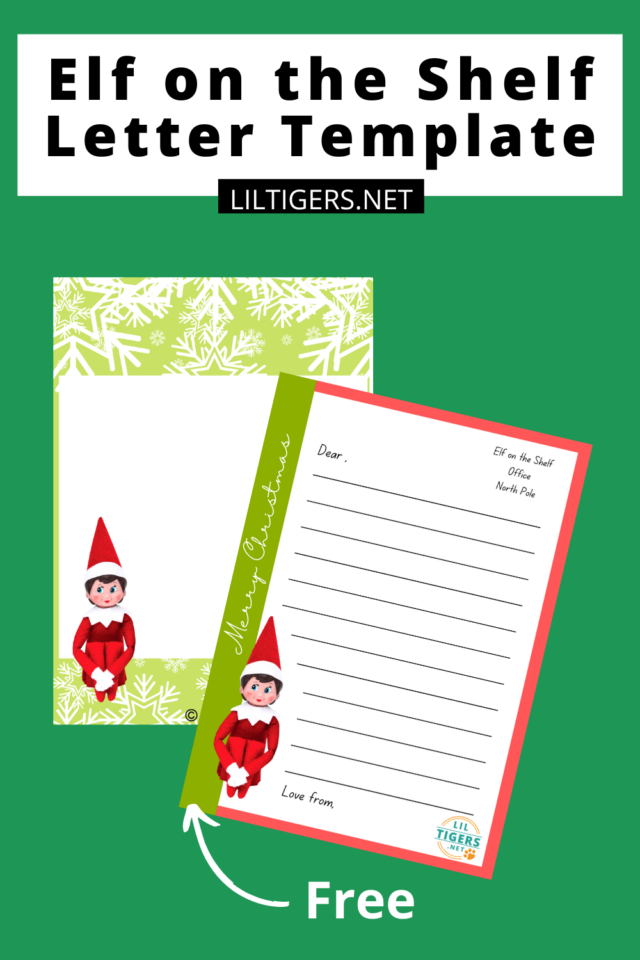 Free Printable Elf on the Shelf Letter Templates - Lil Tigers