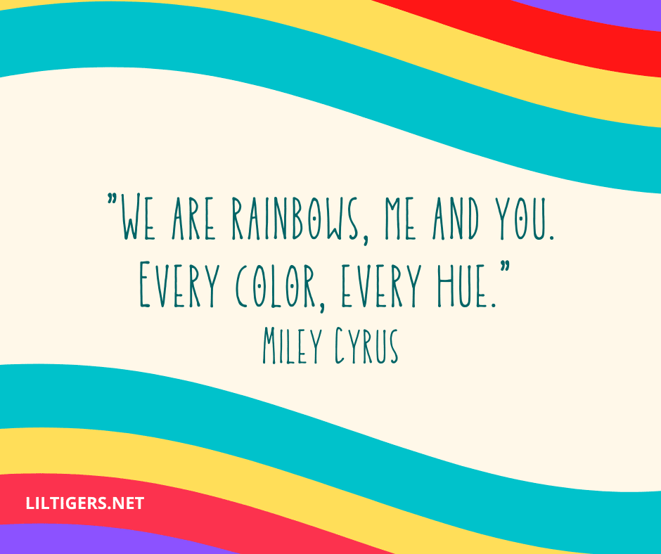 cute rainbow quotes for kids