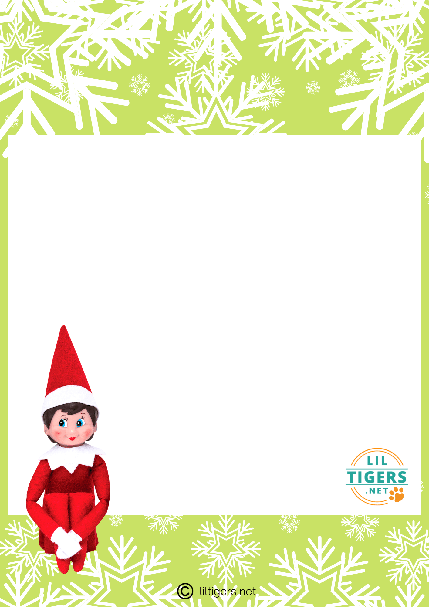free printable letter template elf on the shelf