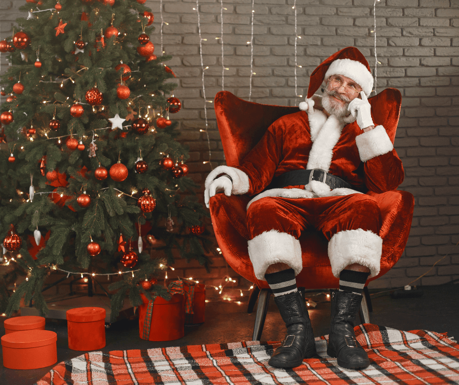 take a photo with santa