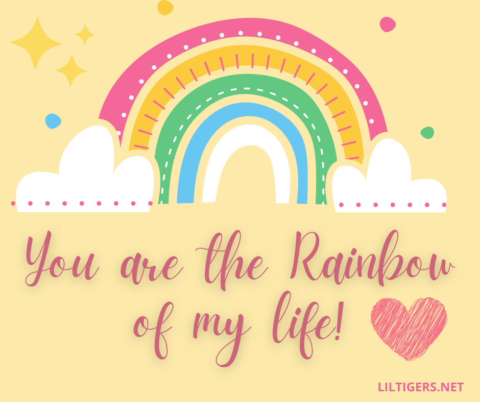 colorful rainbow sayings for kids