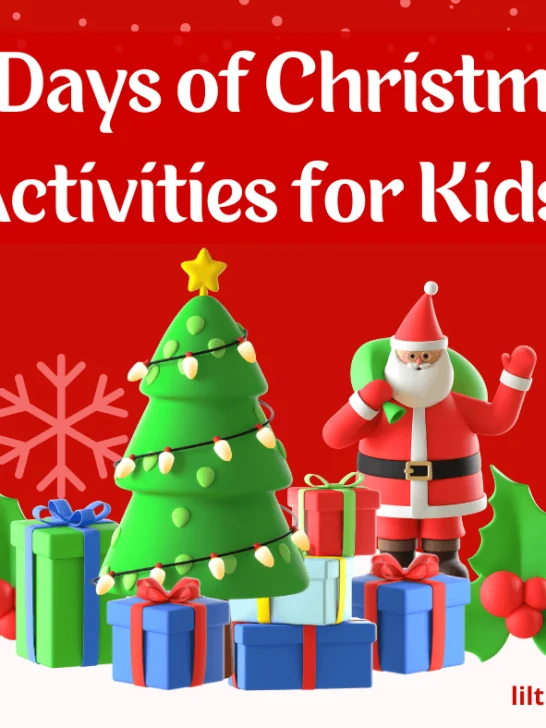 12 days of Christmas Activities for kids