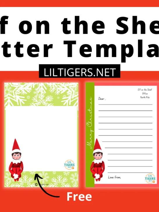 Free Elf on the Shelf letter printable
