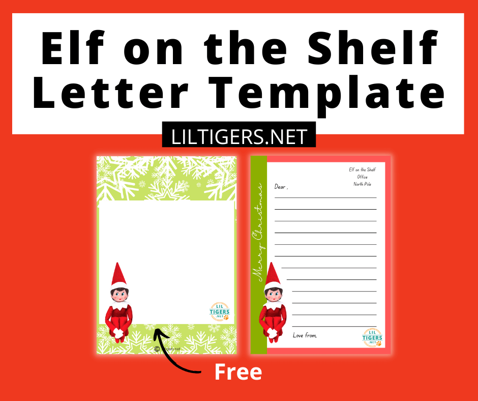 Free Elf on the Shelf letter printable