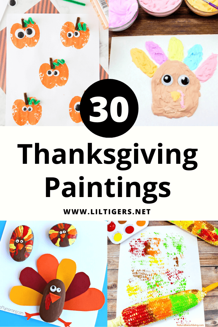Easy Thanksgiving painting ideas for kids
