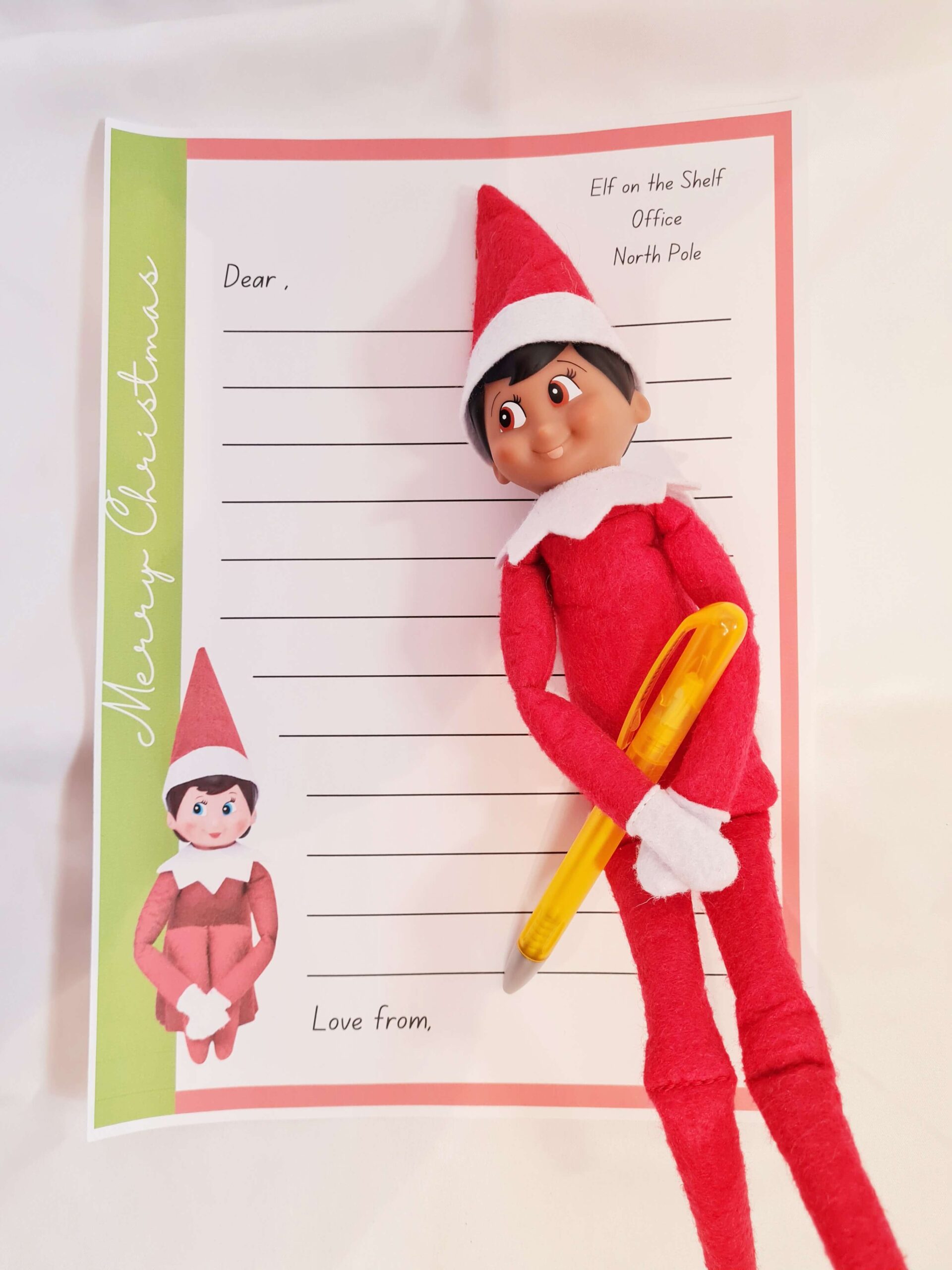 elf on the shelf hack: free printable letter 