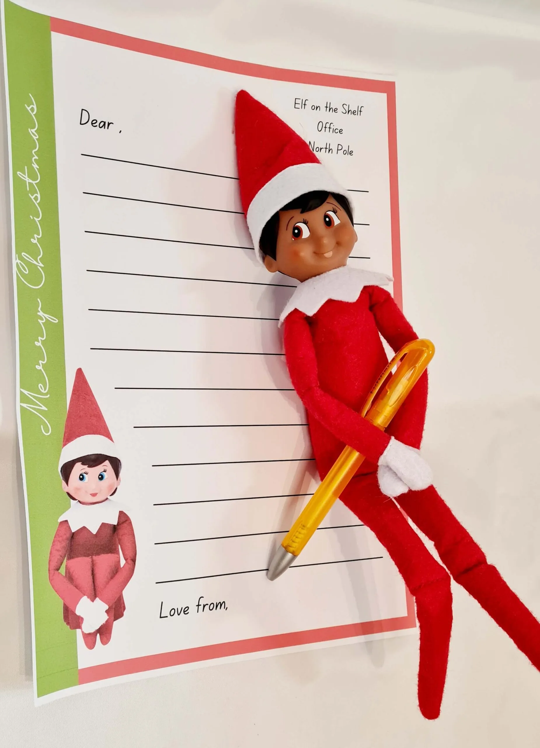 free elf on the shelf template printable