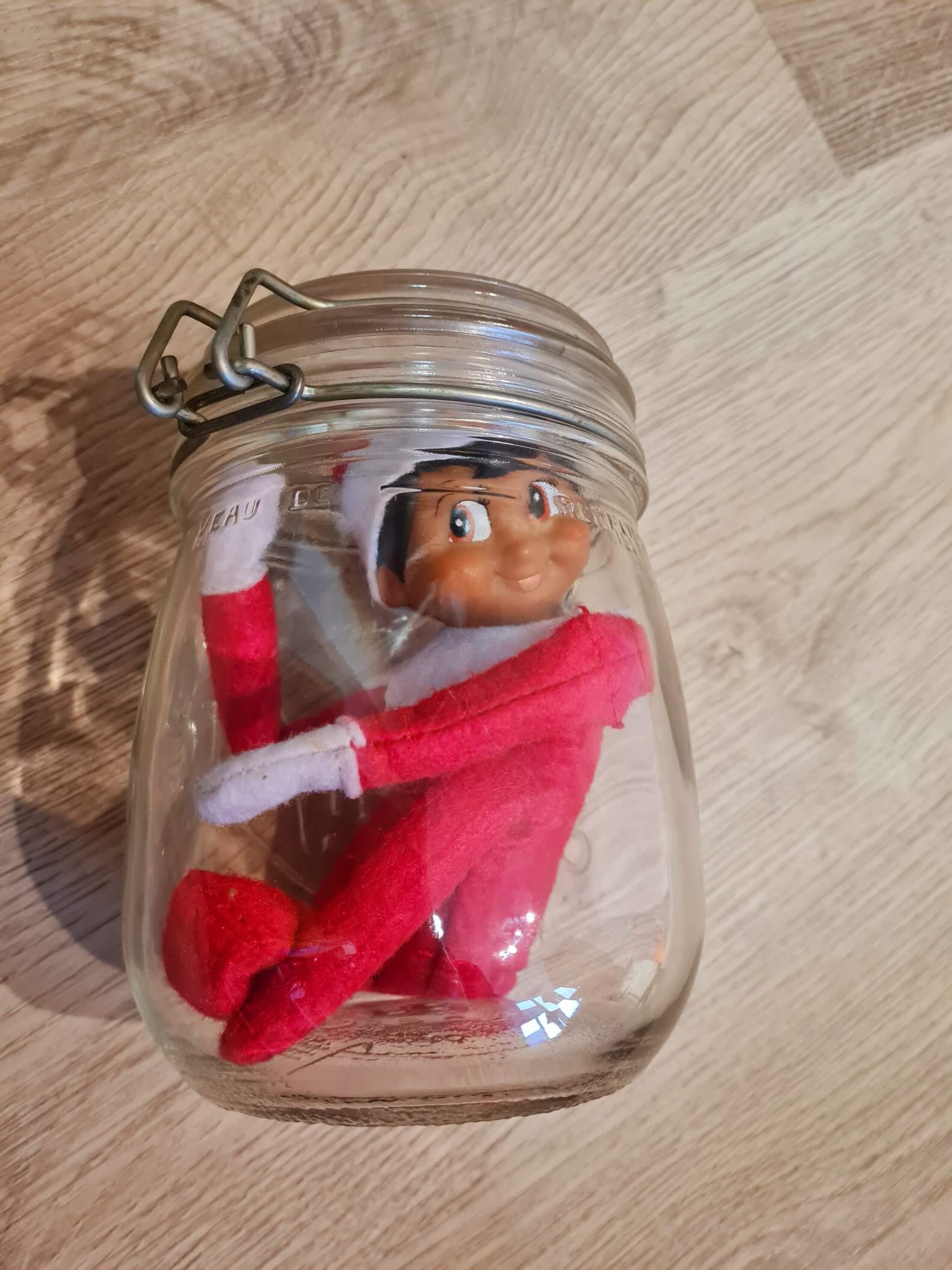 funny elf on the shelf idea for lazy parents