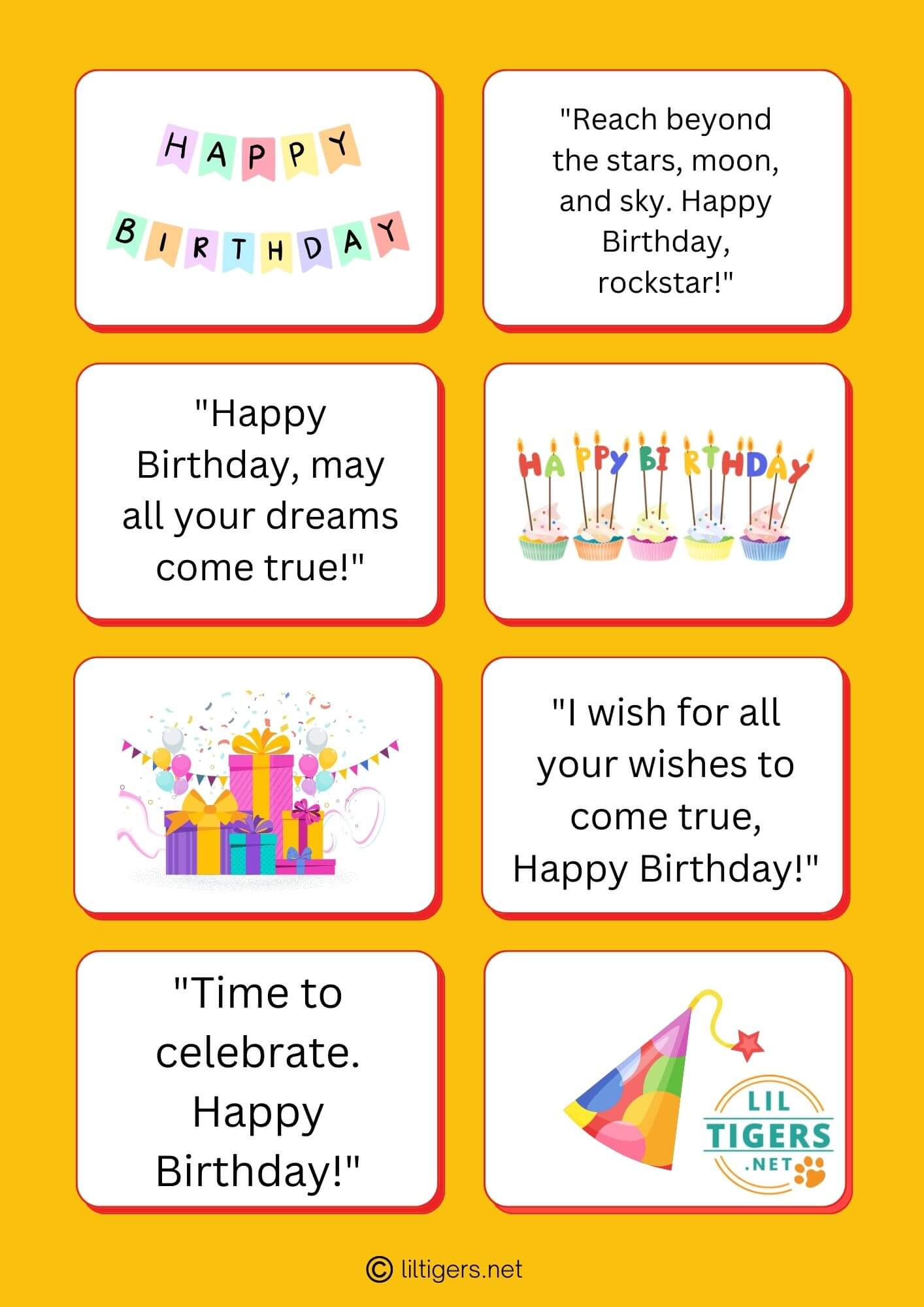 Free Printable Kids Birthday Card Messages