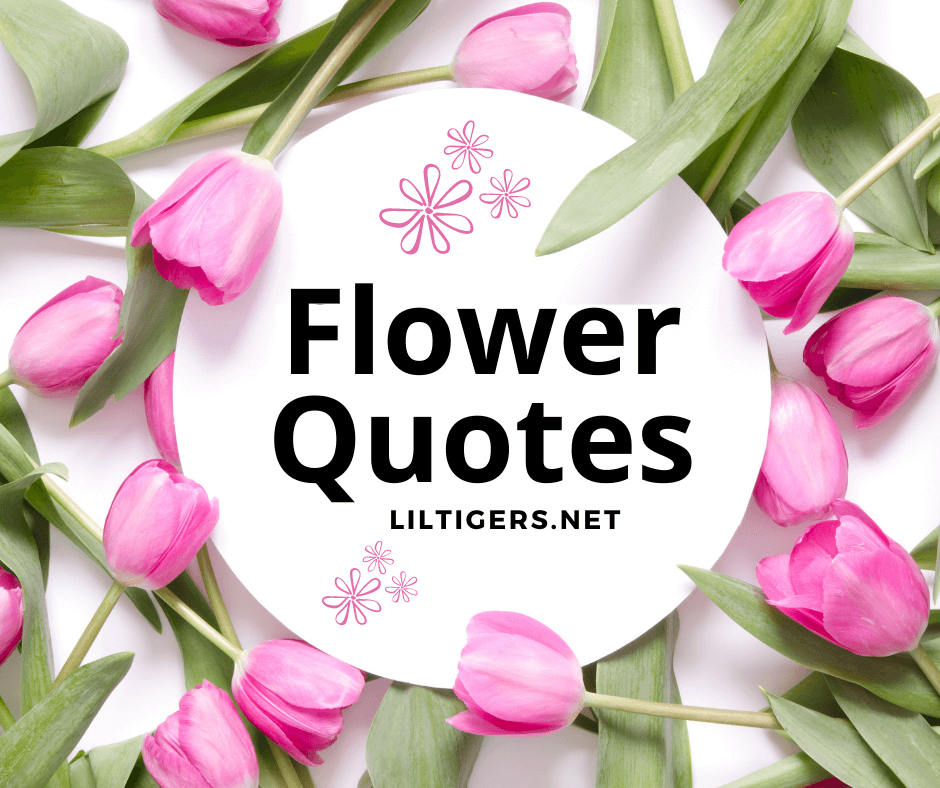 sweet flower quotes for kids