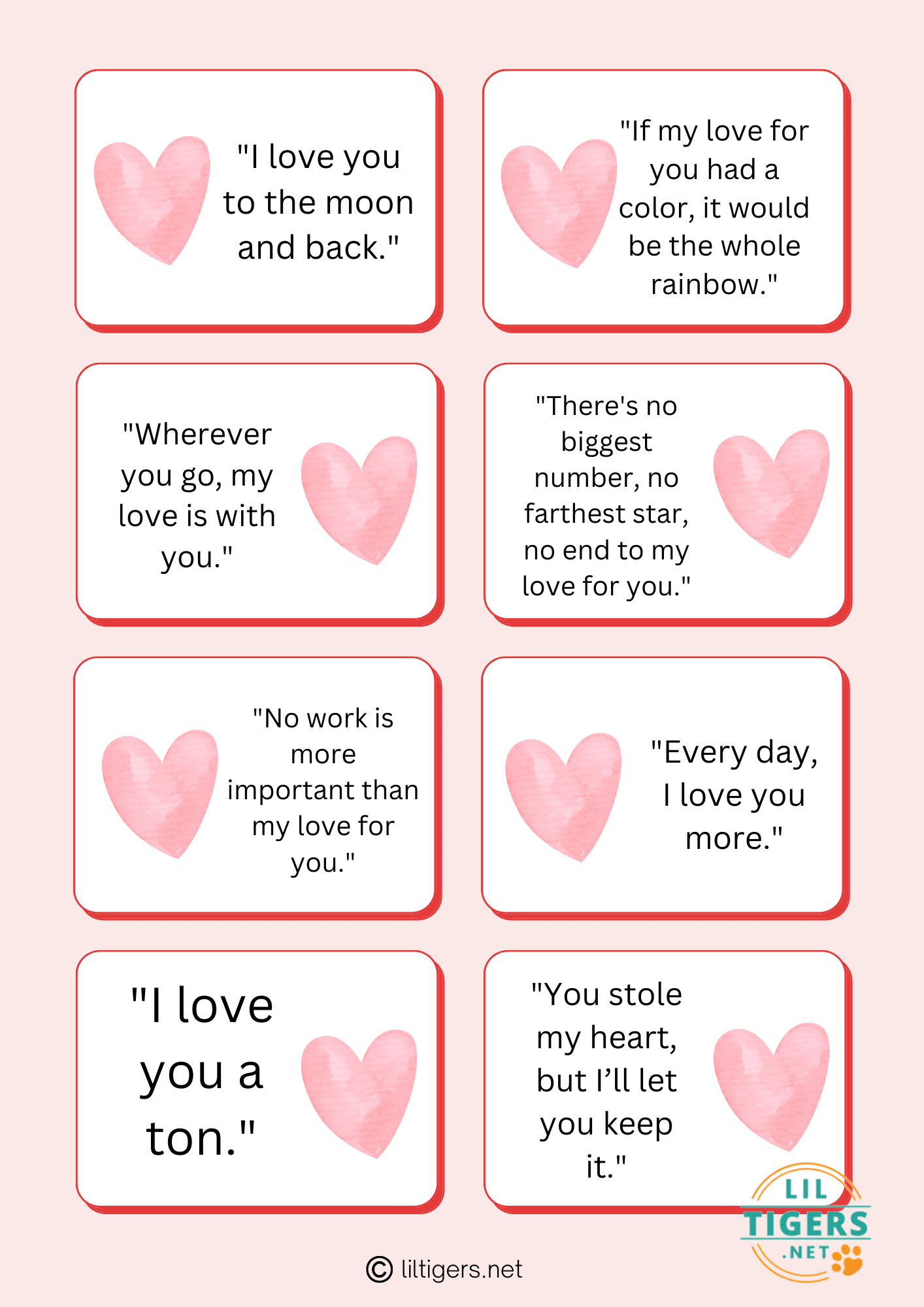 best love quote printables