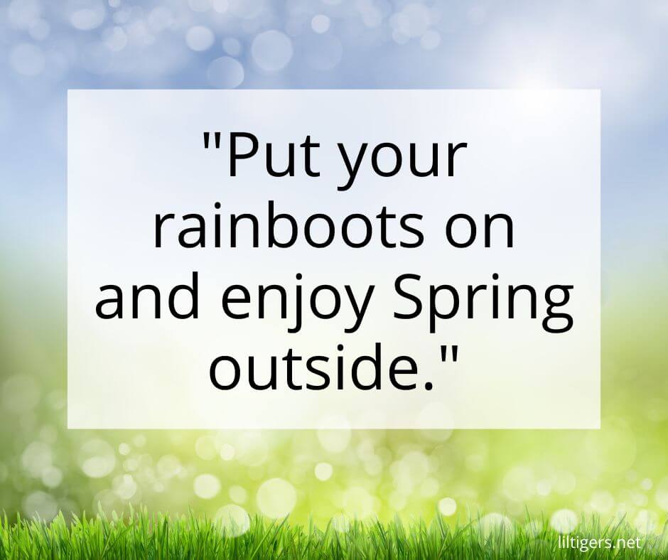 hello Spring quotes for kids
