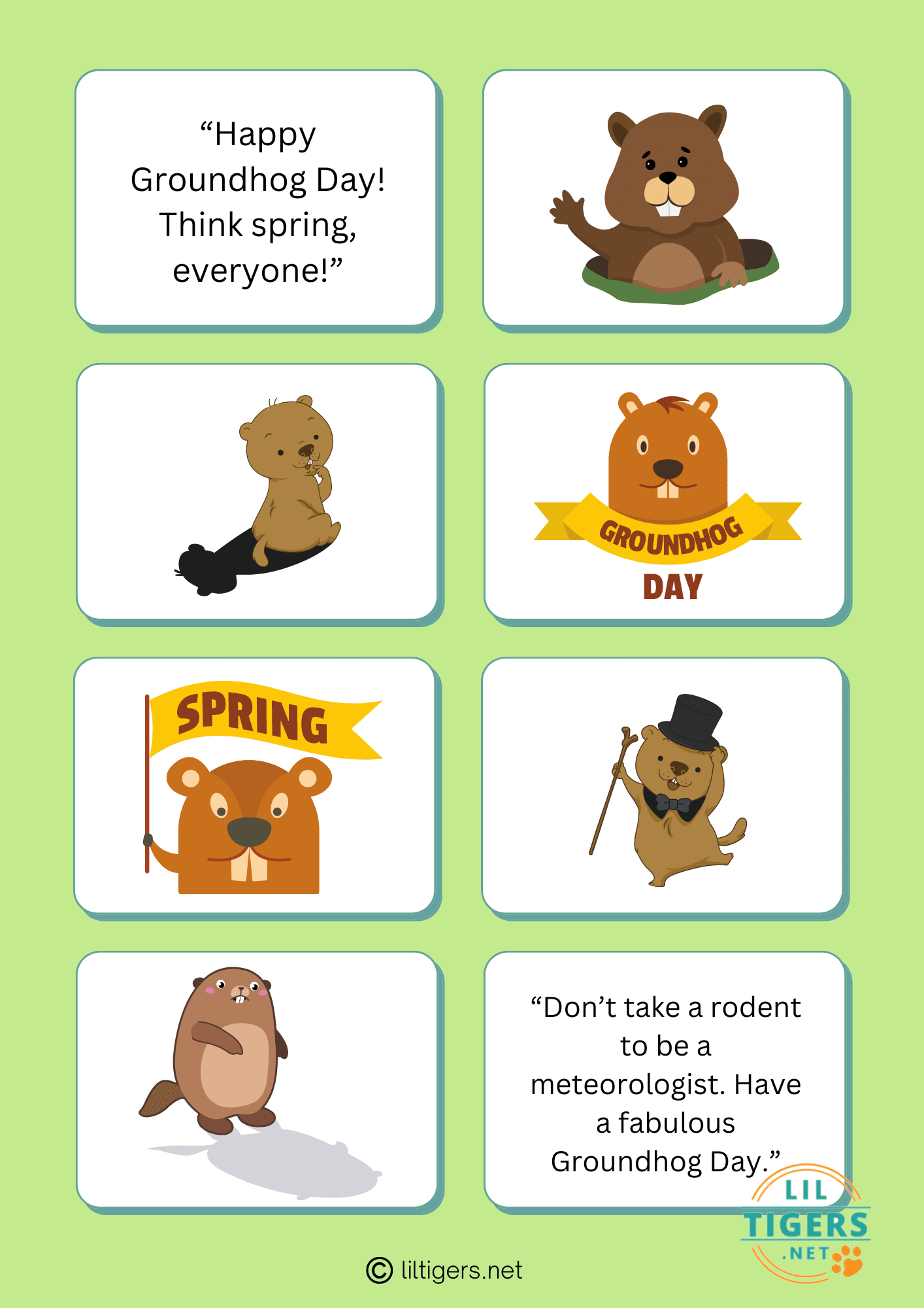 free groundhog day quotes printables