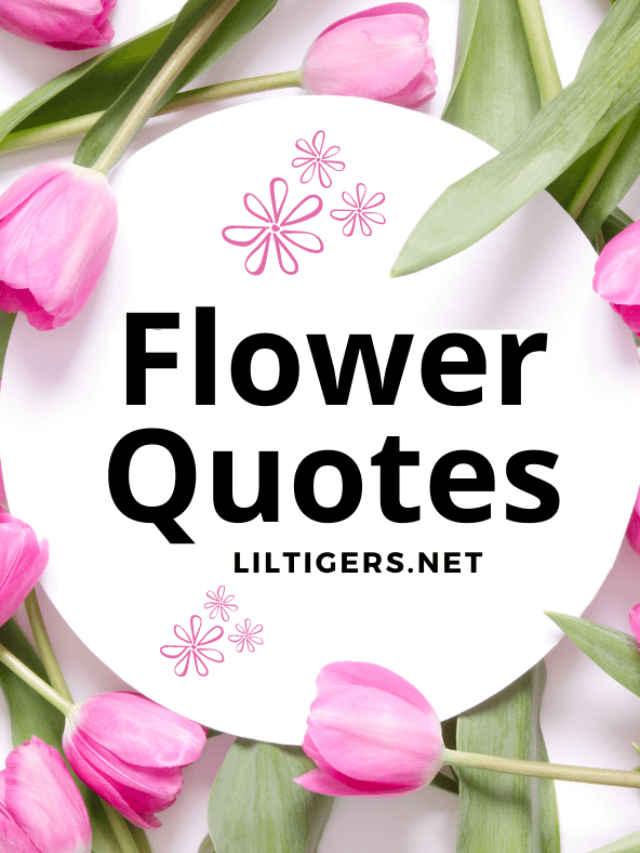 sweet flower quotes for kids