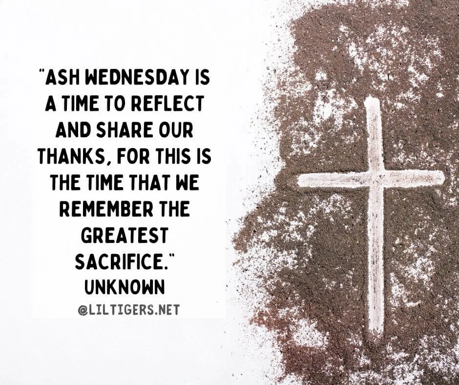 quotes about ash wednesday