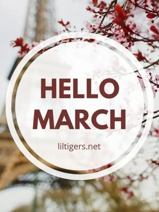 hello march sayings for kids