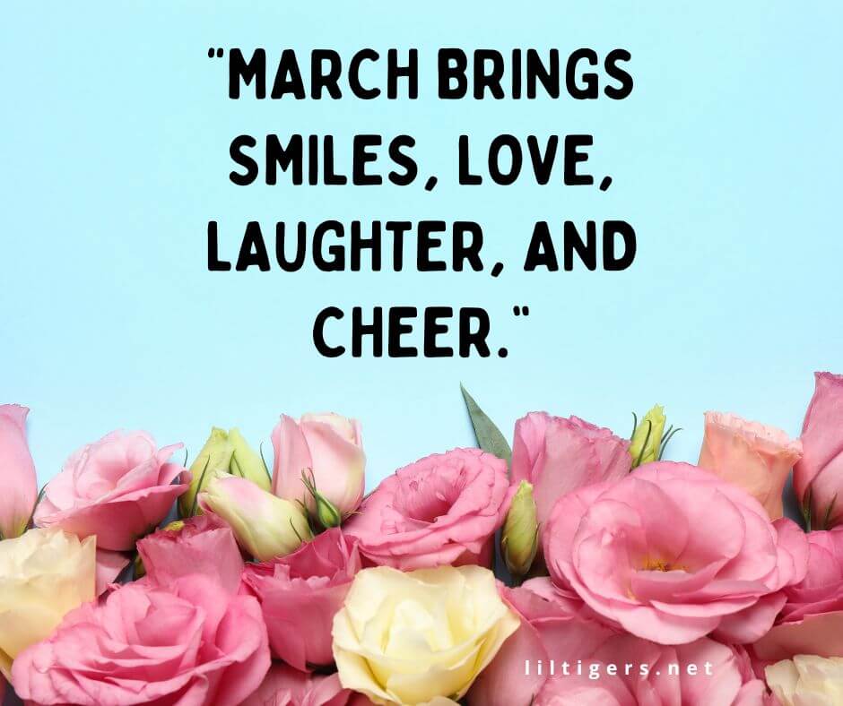 happy march wishes for kids